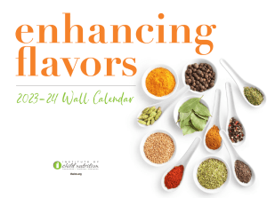 2023-24 Enhancing Flavors Wall Calendar cover image
